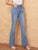 Light Wash Pocket Detail Flare Jeans