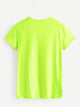 Neon Green Heart Print Tee