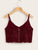 Zip Back Scallop Hem Cami Top