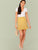 Notch Neck Rib-knit Fitted Bodysuit