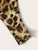 Neon Strappy Leopard Print Fitted Bodysuit