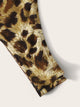 Neon Strappy Leopard Print Fitted Bodysuit