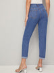 Ripped Roll Up Hem Jeans