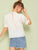 Guipure Lace Neck Embroidery Front Schiffy Top