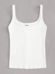 Button Front Rib-Knit Cami Top