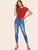 Contrast Binding Keyhole Back Top