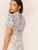 Frill Neck Floral Print Top