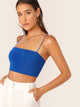 Solid Slim Crop Cami Top