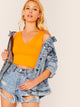 Solid Form Fitted Crop Tank Top