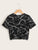 Cross Wrap Geo Crop Top