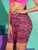 Neon Pink Zebra Print Cycling Shorts