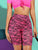 Neon Pink Zebra Print Cycling Shorts