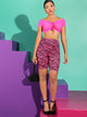 Neon Pink Zebra Print Cycling Shorts