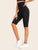 Wide Band Waist Solid Cycling Shorts
