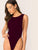 Solid Low Side High Cut Skinny Bodysuit