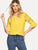 Tie Neck Guipure Lace Sleeve Top