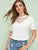 Dobby Mesh Insert Solid Tee
