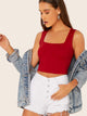 Solid Slim Fitted Tank Top