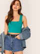 Solid Slim Fitted Tank Top