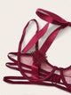 Contrast Mesh Underwire Garter Lingerie Set