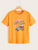 Car & Letter Print Tee