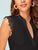 Notch Neck Lace Trim Top