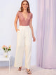 Plunge Neck Sheer Guipure Lace Wrap Bodysuit