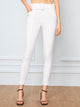 White Wash Belted Skinny Jeans