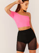 Fishnet Overlay Knicker Insert Cycling Shorts