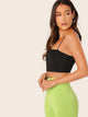 Solid Slim Crop Cami Top