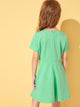 Toddler Girls Scallop Neck High Waist Skater Dress