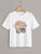 Car & Letter Print Tee
