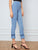 Zip Back Ruffle Hem Skinny Jeans