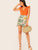 Neon Orange Lace Up Tie Back Ruffle Armhole Bodysuit