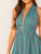 Ditsy Floral Plunge Neck Backless Romper