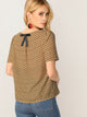 Bow Back Heart Print Top