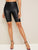 Wide Band Waist Leather Look Leggings Shorts