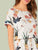Drawstring Waist Cuffed Sleeve Romper