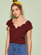 Scallop Edge Solid Top