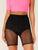 Fishnet Overlay Knicker Insert Cycling Shorts