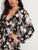 Frill Plunging Neck Backless Ruffle Hem Floral Print Dress