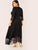 Plus Lace Hem Maxi Fit & Flare Dress