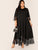 Plus Lace Hem Maxi Fit & Flare Dress