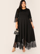 Plus Lace Hem Maxi Fit & Flare Dress