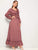 Polka Dot Ruffle Trim Flounce Hem Dress