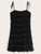 Solid Fringe Trim Mini Cami Dress