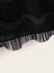 Solid Fringe Trim Mini Cami Dress