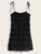 Solid Fringe Trim Mini Cami Dress
