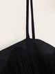 Solid Fringe Trim Mini Cami Dress