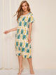 Tropical Print Night Dress